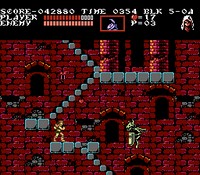 une photo d'Ã©cran de Castlevania 3 - Dracula s Curse sur Nintendo Nes